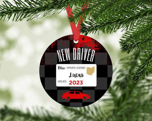 Personalized New Driver Ornament, Free Shipping
