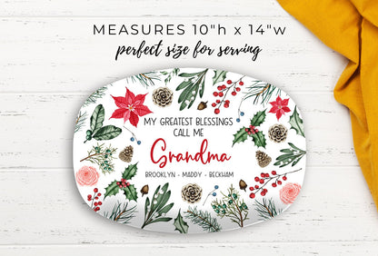 My Greatest Blessings Christmas Platter (Includes Free Shipping)
