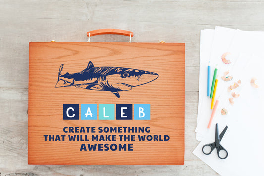 Personalized Art Kit, Shark Make the World Awesome