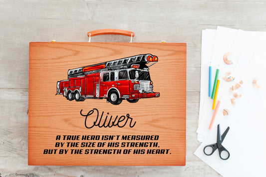 True Hero Fireman Personalized Art Kit