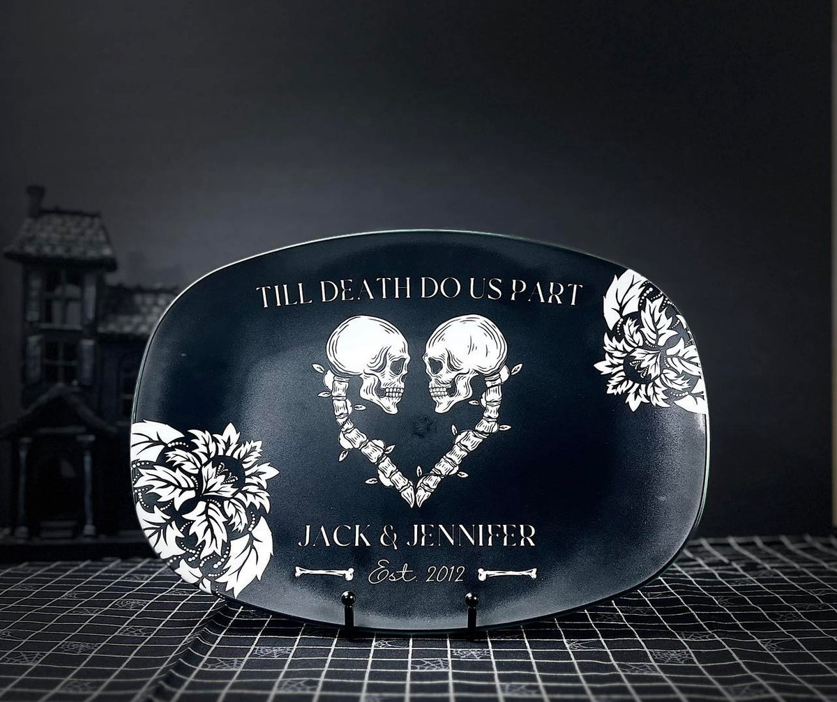 Till Death Do Us Part Personalized Platter (Includes Free Shipping)