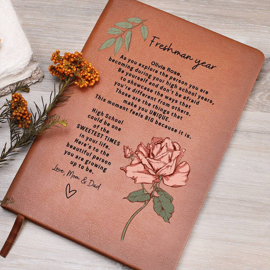 Freshman Year Personalized Birth Flower Journal