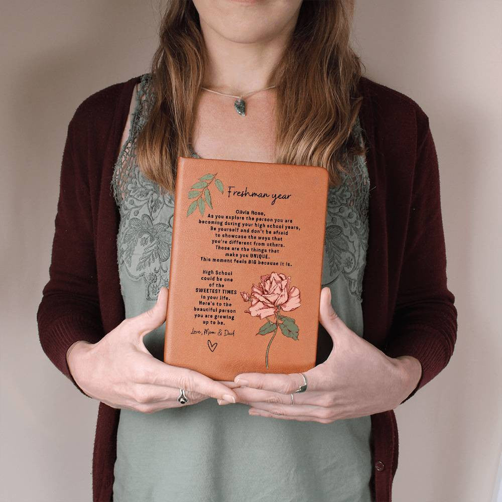 Freshman Year Personalized Birth Flower Journal