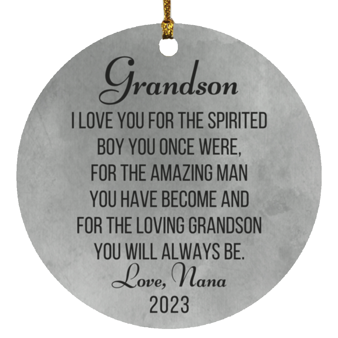 2023 Grandson Ornament Love Nana
