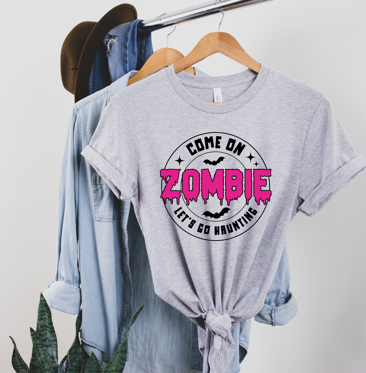 Come On Zombie Let's Go Haunting Tshirt