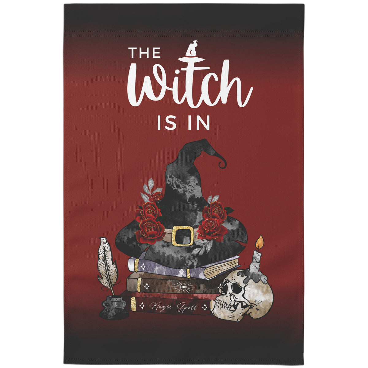 The Witch Is In Halloween Flag
