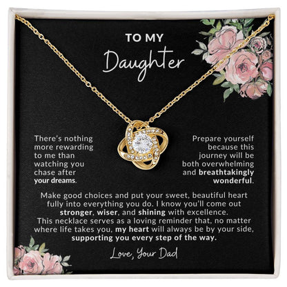 To My Daughter Dream Chaser Necklace