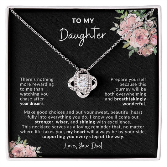 To My Daughter Dream Chaser Necklace