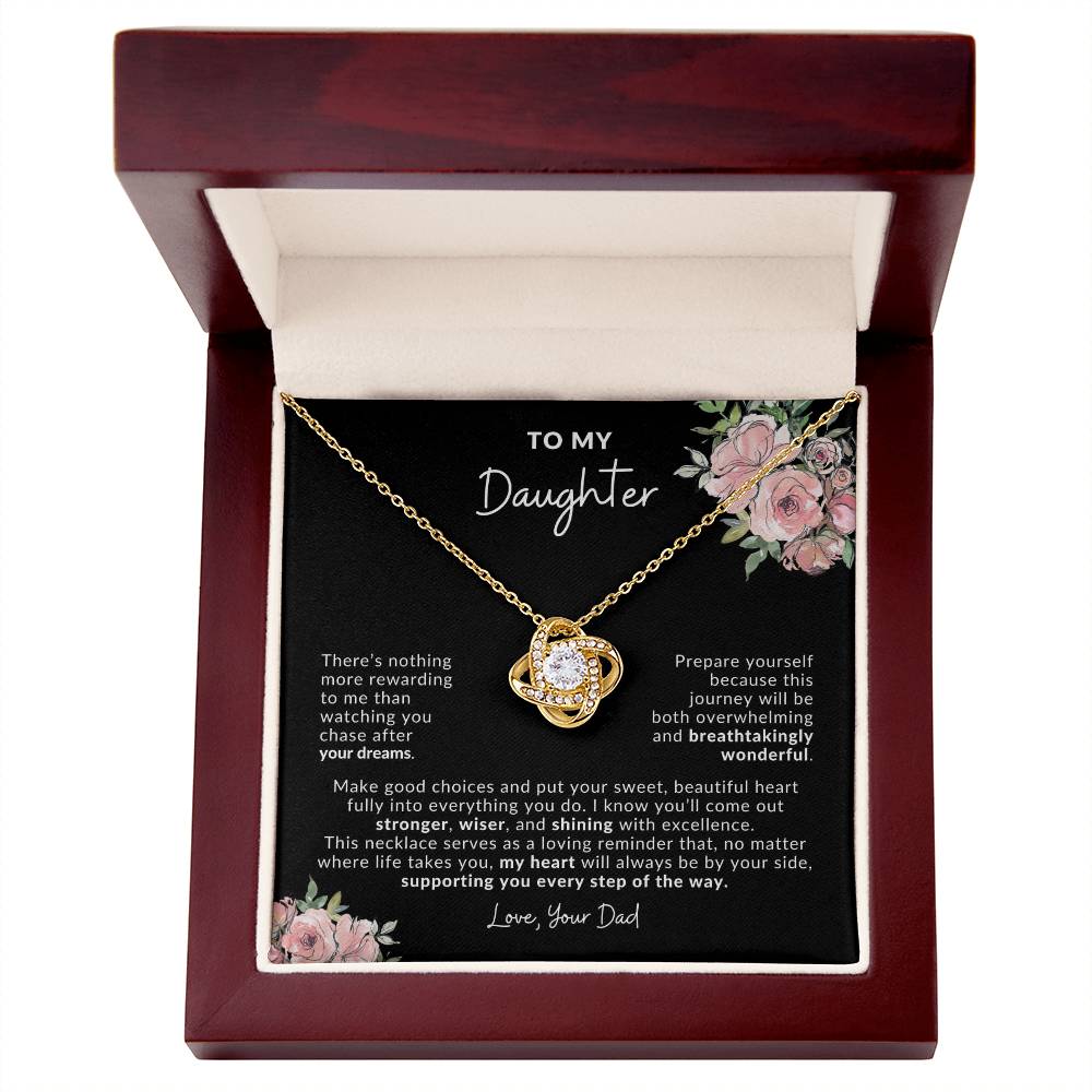 To My Daughter Dream Chaser Necklace