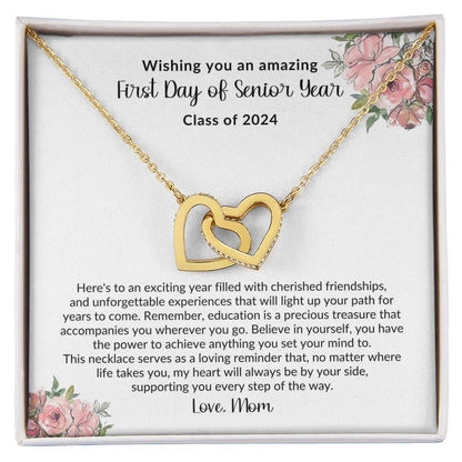 To My Daughter On Your First Day of Senior Year Necklace