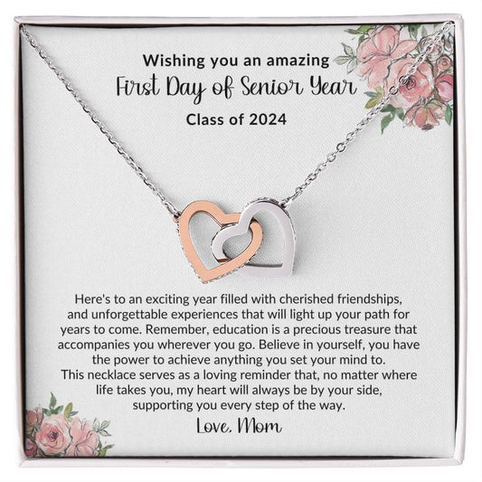 To My Daughter On Your First Day of Senior Year Necklace