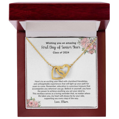 To My Daughter On Your First Day of Senior Year Necklace