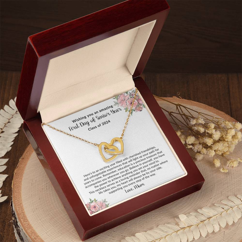 To My Daughter On Your First Day of Senior Year Necklace