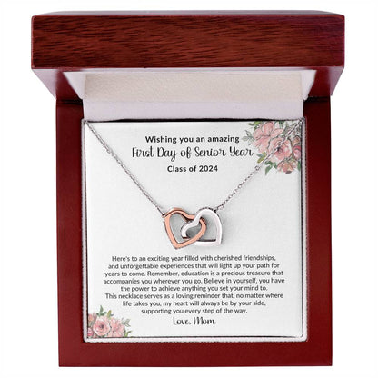 To My Daughter On Your First Day of Senior Year Necklace