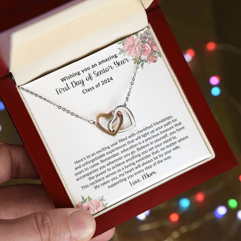 To My Daughter On Your First Day of Senior Year Necklace