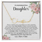To Our Daughter Dream Chaser, Custom Name Necklace