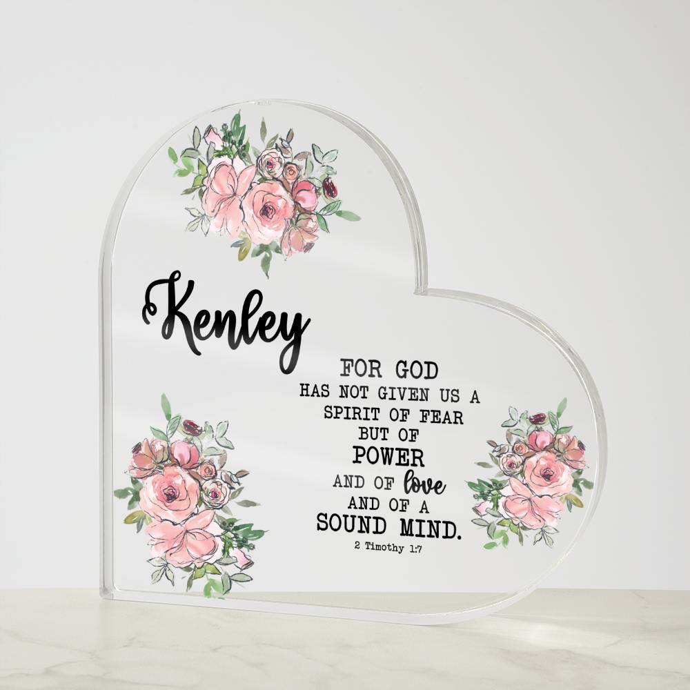 Personalized Bible Verse Acrylic Plaque, 2 Timothy