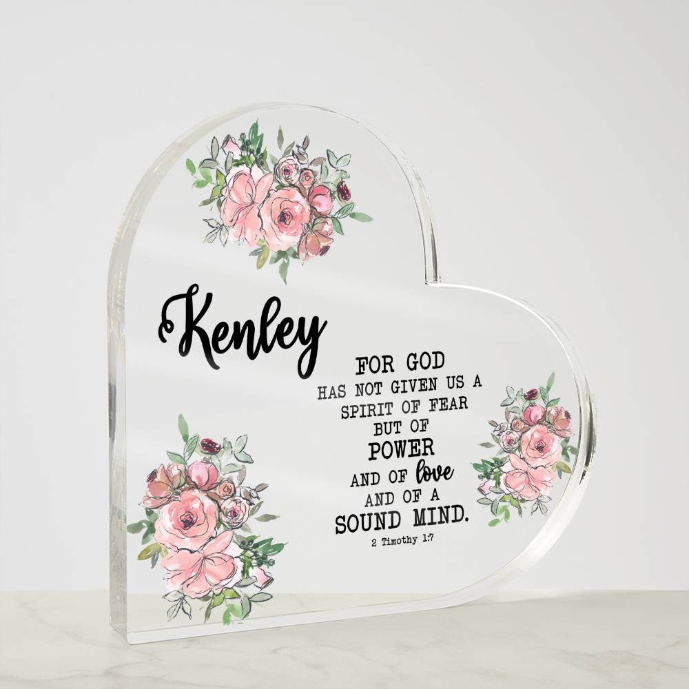 Personalized Bible Verse Acrylic Plaque, 2 Timothy