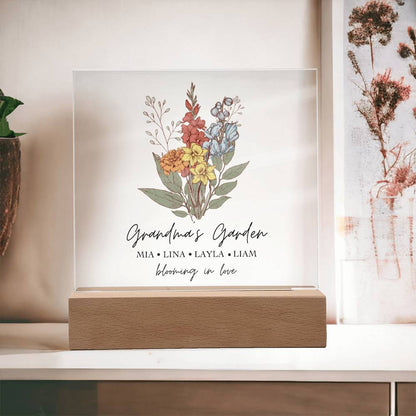 Grandma's Garden Personalized Plaque