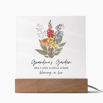 Grandma's Garden Personalized Plaque