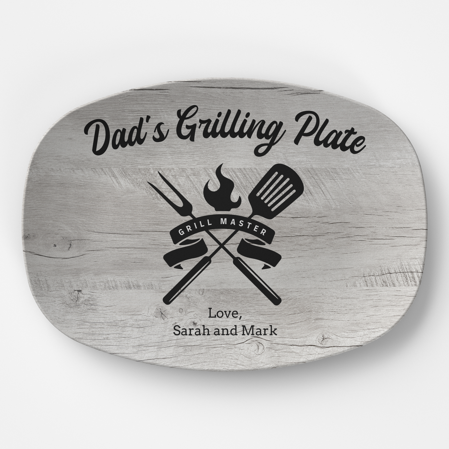 Rustic Personalized Grilling Plate