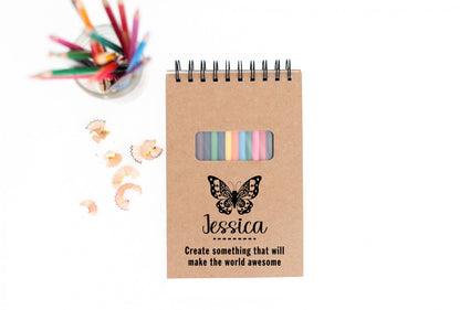 Personalized Butterfly Sketch Pad