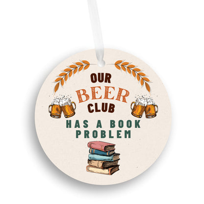 Beer Club Has a Book Probem Ornament