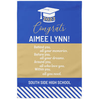 12x18 Behind you Quote Graduation Flag