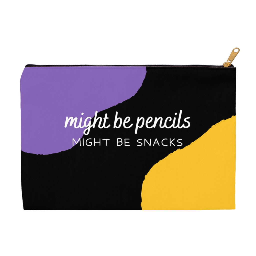 Might be Pencils Might Be Snacks Pouch