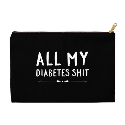 All My Diabetes Shit Bag, Classic Black & White