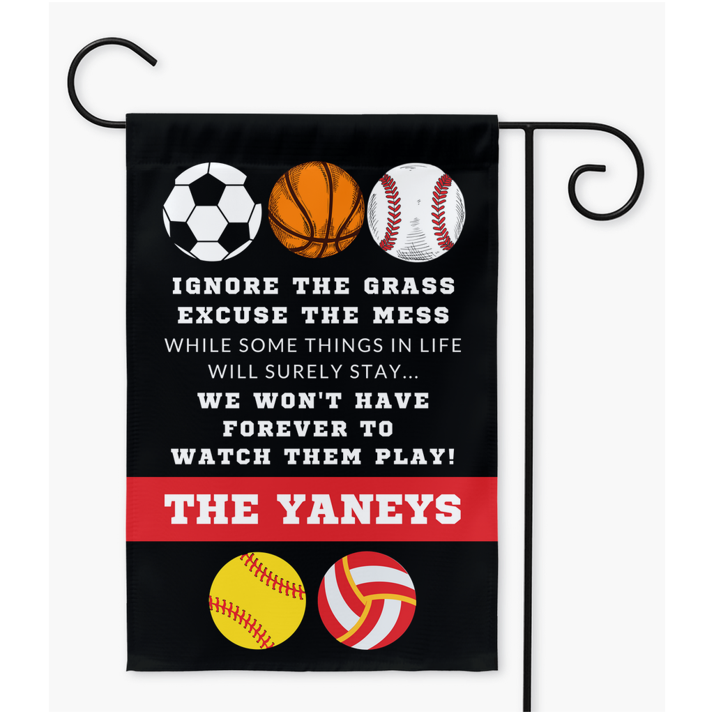 Personalized All Sports Garden Flag