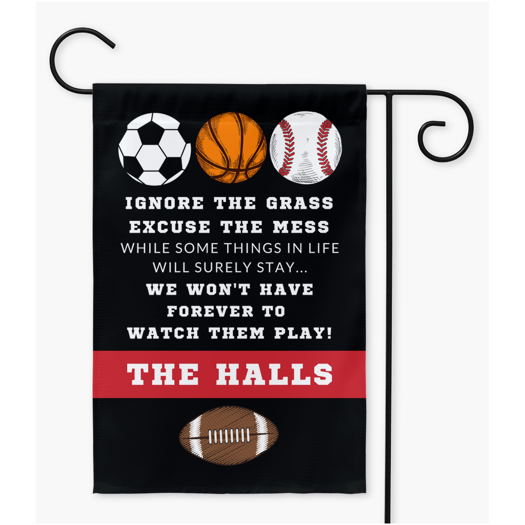 Personalized All Sports Flag, Ignore the Grass