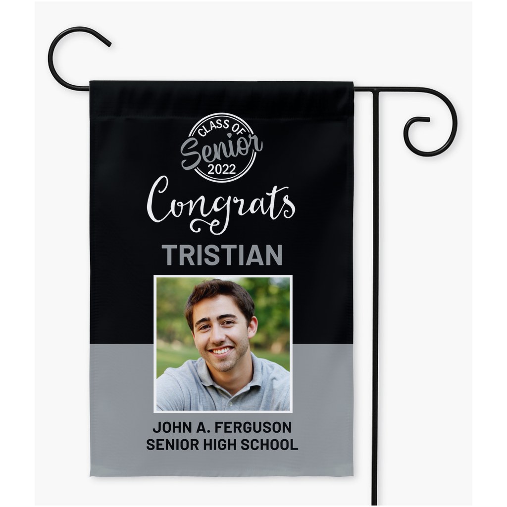 Graduation Photo Yard Sign, Congrats Senior