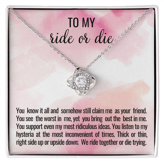 To My Ride or Die Necklace