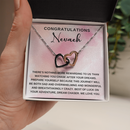 College Bound, Graduation Gifts, Personalized Necklace