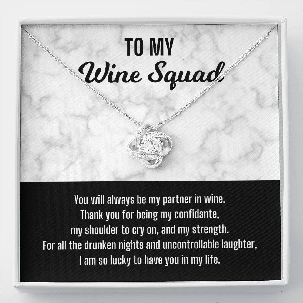 To My Wine Squad Necklace