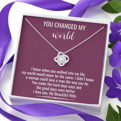 You Changed My World Necklace