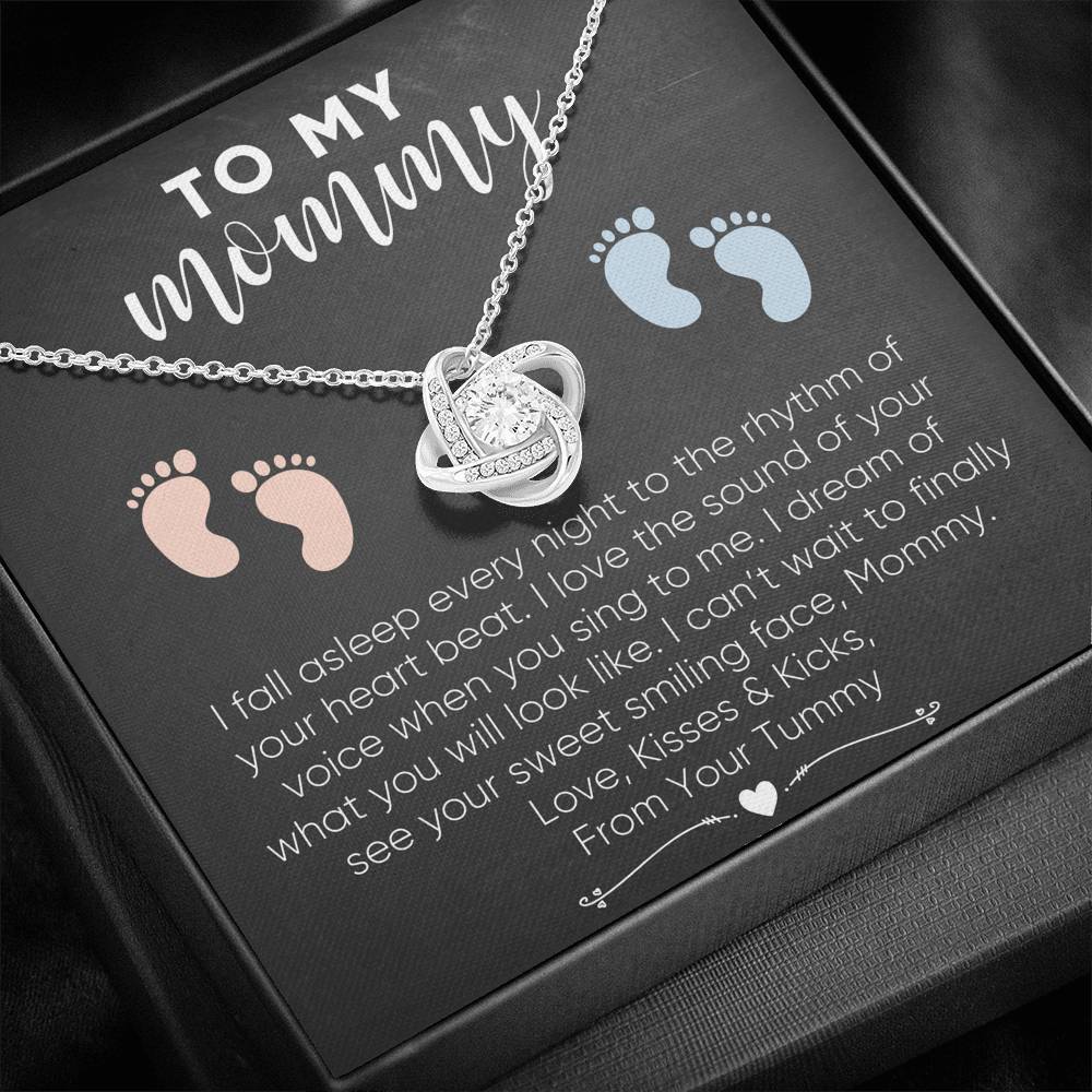 To My Mommy Expecting Mom Necklace