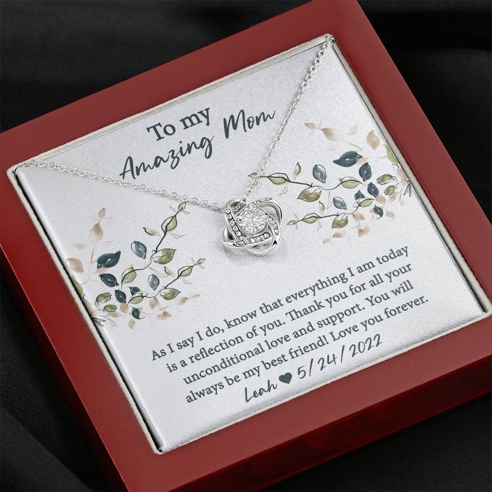 Reflection of You Love Knot Necklace