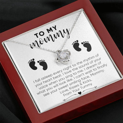 To My Mommy from Your Tummy Necklace