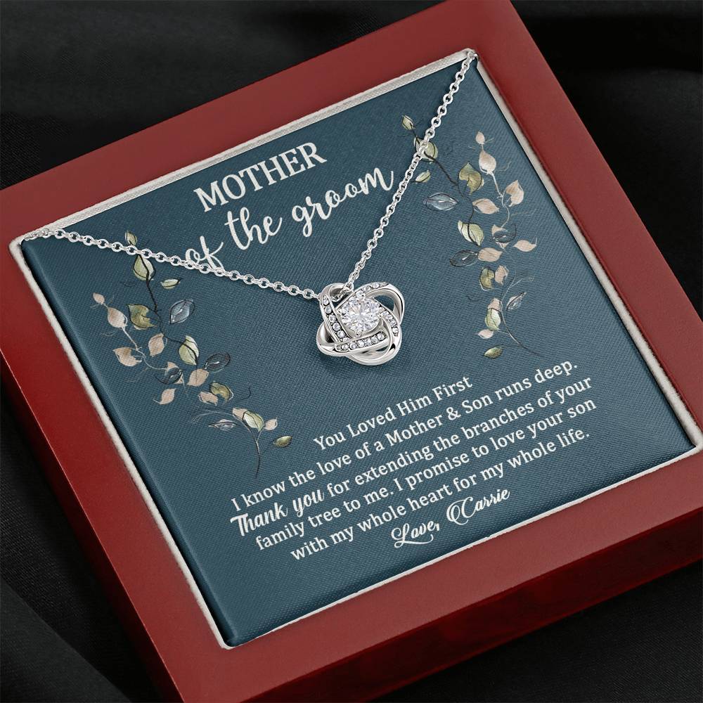 Graceful Greens Mother of the Groom Necklace