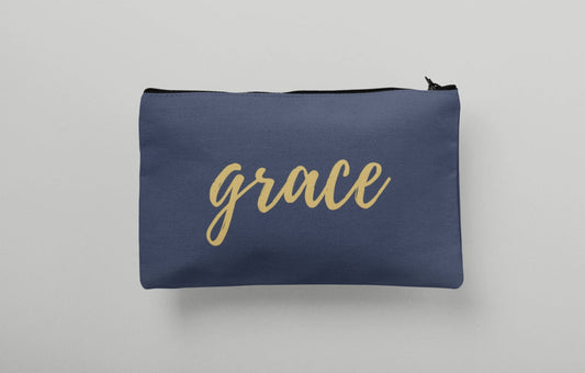 Grace Personalized Makeup Bag
