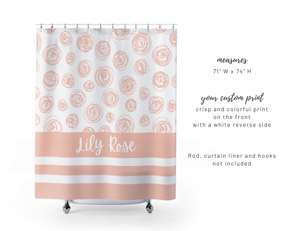 Roses Custom Shower Curtain