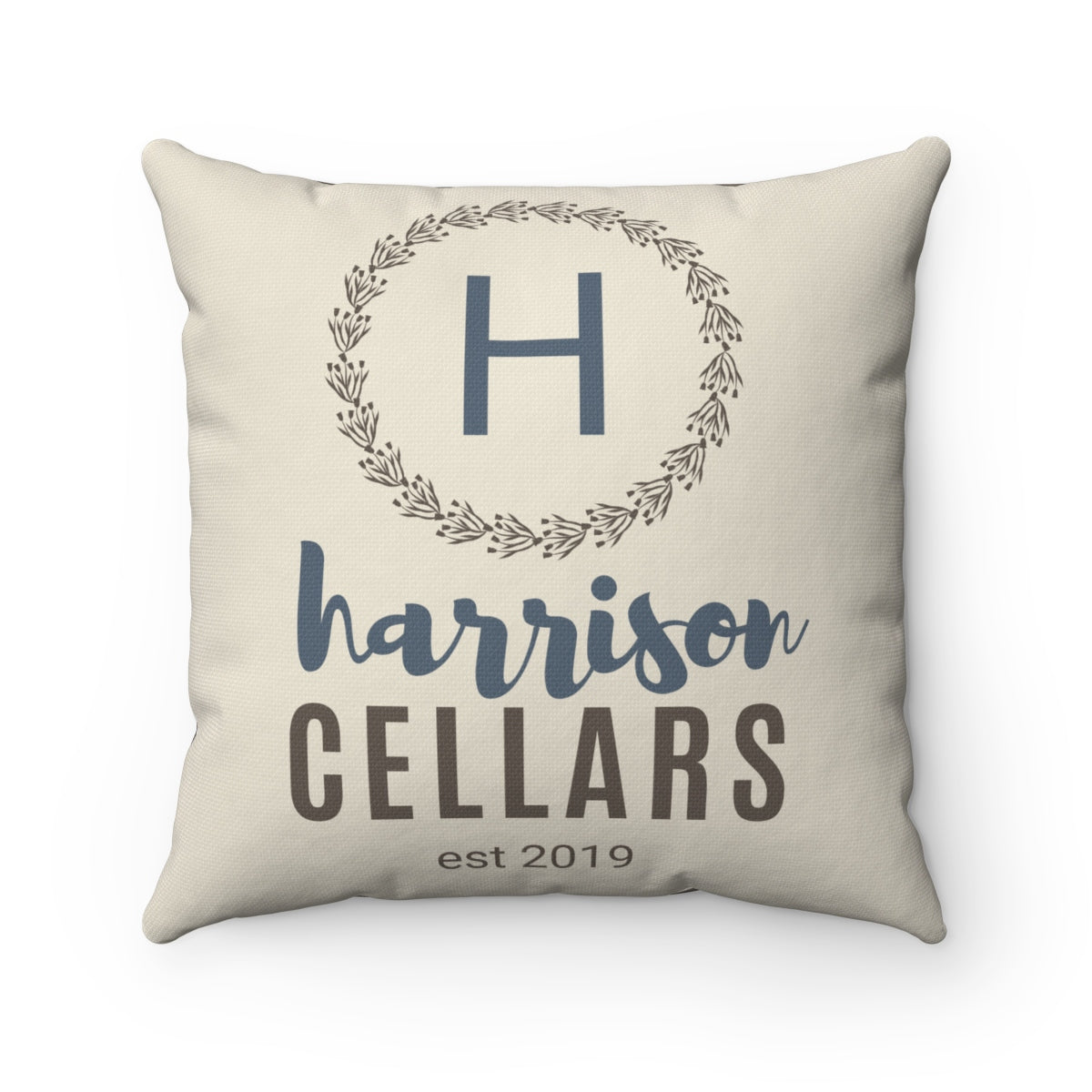 Initial Personalized Wine Pillow