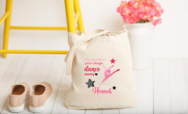 Personalized Dancer Tote Bag