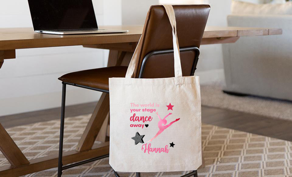 Personalized Dancer Tote Bag