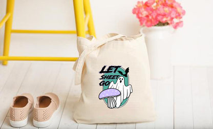 Let Sheet Go Halloween Tote Bag