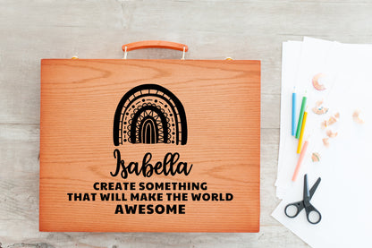 Personalized Art Kit, Rainbow Make the World Awesome