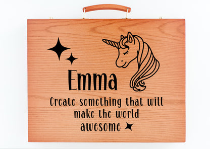 Personalized Art Kit, Unicorn Make the World Awesome