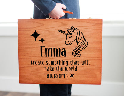 Personalized Art Kit, Unicorn Make the World Awesome